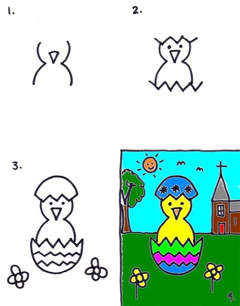 Easter Chick Drawing for Kids | Art for Kids