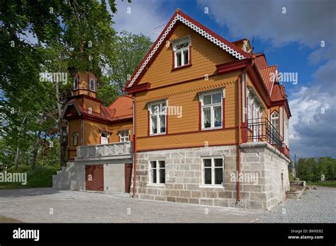 Estonia,Saaremaa Island,Kuressaare,typical houses Stock Photo - Alamy