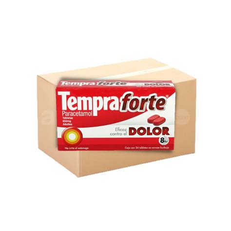 Tempra Forte 650 mg Tabletas con 24. Caja con 160 piezas. - Abarrotero.com