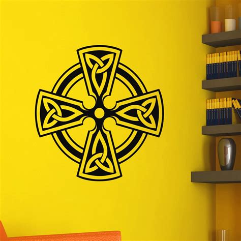 Celtic Cross Wall Decals Vinyl Stickers Antique Celtic Cross