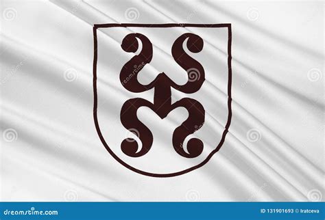 Flag of Bad Durkheim Town of Rhineland-Palatinate, Germany Stock ...