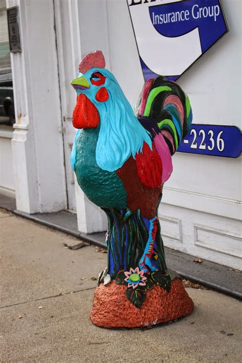 Pam's Backyard Chickens: Chicken Statues & The Great Chicken Fry Off!