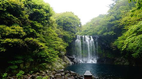 Cheonjeyeon Waterfall | Jeju Island | Pond Of God | South Korea