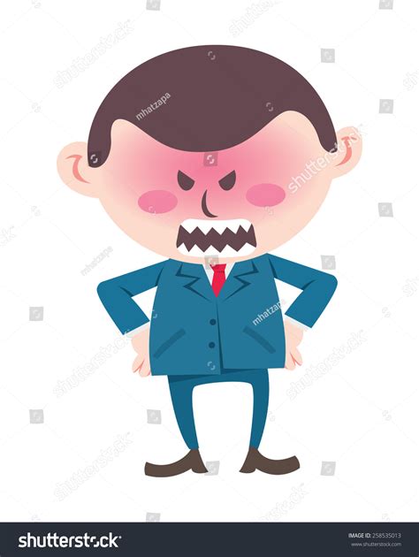 Angry Boss Stock Illustration 258535013 | Shutterstock