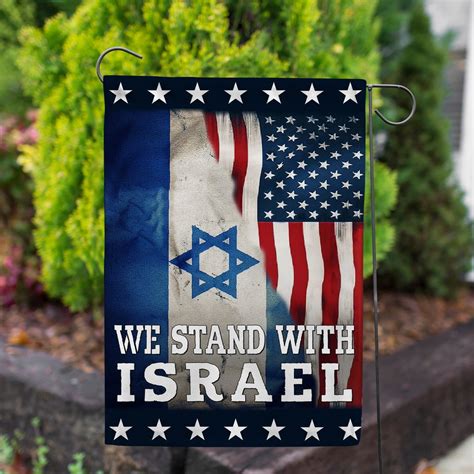 We Stand With Israel Garden Flag, Pray for Israel Garden Flag, Support ...