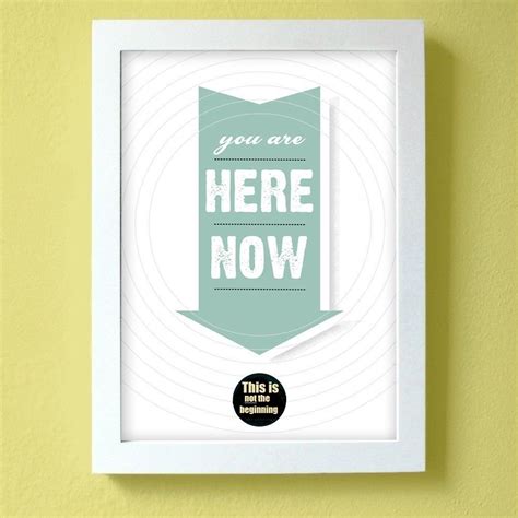 you are here - hanging sign maybe? | Poster prints, Green wall art, Print