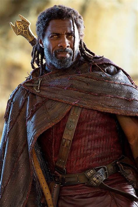 Idris Elba as Heimdall in the Thor movies. He was always my favorite ...