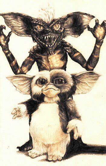 "Gizmo and Spike from Gremlins" Posters by AaronBir | Redbubble