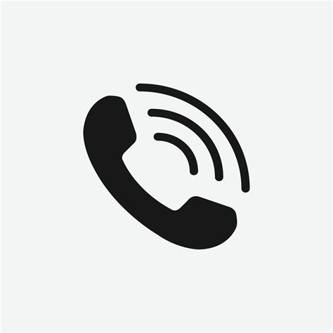 Phone icon flat style isolated on grey background. Telephone symbol. Call vector illustration ...