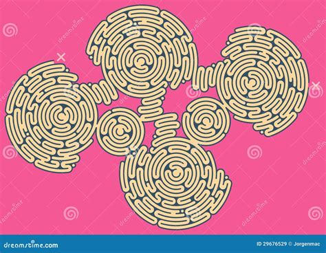 Giant Maze Puzzle stock vector. Illustration of vector - 29676529