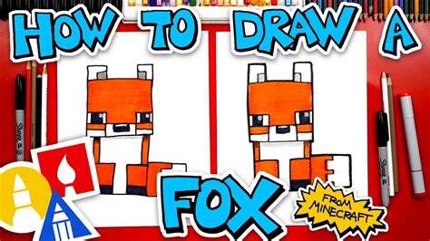 How To Draw A Fox From Minecraft - YouTube