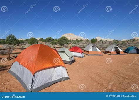 Camping Tents in White Pocket Stock Photo - Image of trip, nature: 119201400