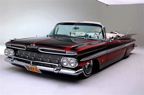 Download Muscle Car Lowrider 1959 Chevrolet Impala Convertible Vehicle Chevrolet Impala HD Wallpaper