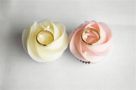 Free Images : cupcake, party, wedding cake, wedding rings, marriage ...