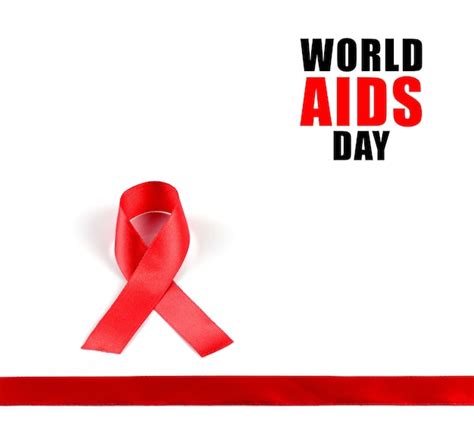 Premium Photo | Aids awareness red ribbon.