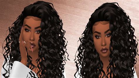 The Sims 4: Curly Hair + CC LINKS - YouTube