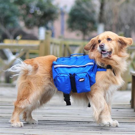 Aliexpress.com : Buy Dog Backpack Harness with Removable Saddle Bags for Traveling Camping ...