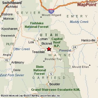 Torrey, Utah Area Map & More