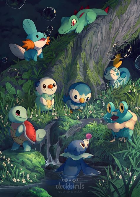 Wallpaper Pokemon Water Starters : I was just talking about how awesome the water starters were ...