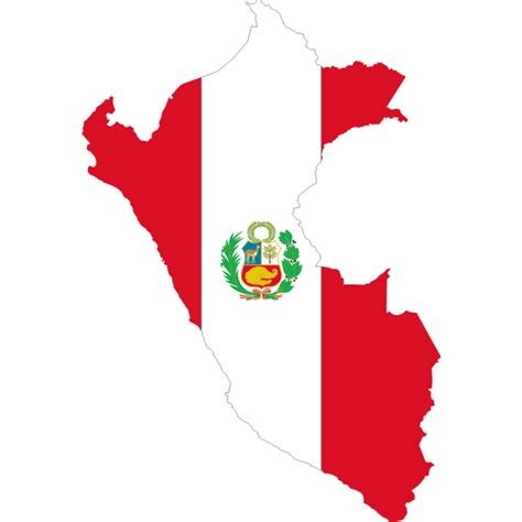 Peru flag map | Free SVG