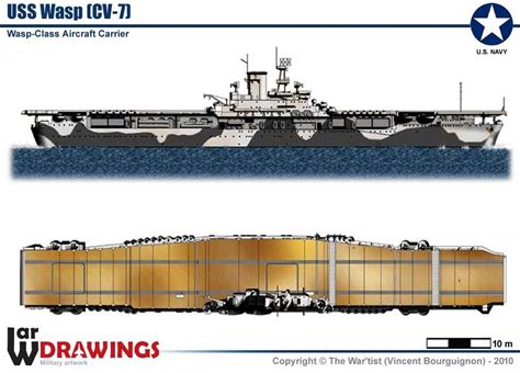 Aircraft-Carrier USS Wasp (CV7) | Aircraft carrier, Navy aircraft carrier, Aircraft