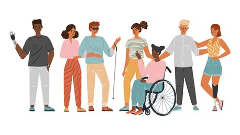 Group of people illustration, Disability - Clip Art Library