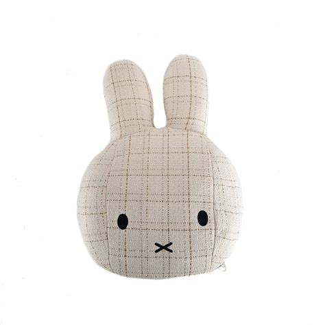 Miffy - Pewter Corduroy Head Cushion | Miffy Shop - Klosh Gift Online ...