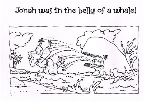 Jonah and the Whale 3 Coloring Page - Free Printable Coloring Pages for ...