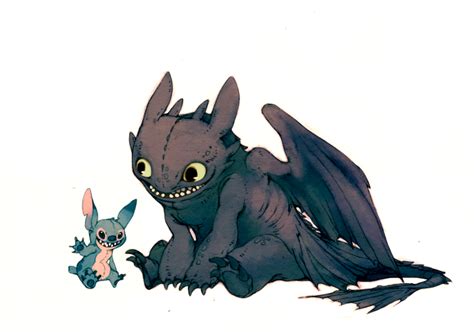 Toothless and stich - toothless and stich fan Art (32306881) - fanpop