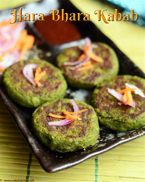 Hara bhara kabab recipe, How to make hara bhara kabab - Raks Kitchen