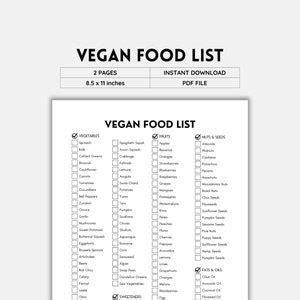 Vegan Food List, Grocery List, Plant Based, Vegan Diet, Healthy Easting, Vegetarian Options ...