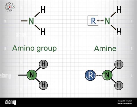 Amino group (primary, -NH2) and amine compound. It is functional group comprised of nitrogen ...