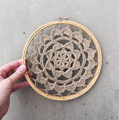 So excited about this mandala wall hanging I made! Pattern is "Just Another Mandala" by The ...