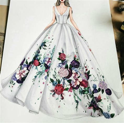 Gown Drawing, Dress Design Drawing, Dress Design Sketches, Sketches Dresses, Drawing Art ...