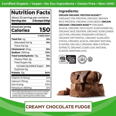 Orgain Protein Powder Nutrition Facts - Cully's Kitchen