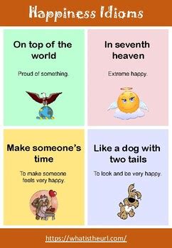 10+ Happy Idioms and Its Meanings by PixelThemes | TpT