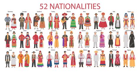 Premium Vector | Big set of men and women in folk costumes from ...