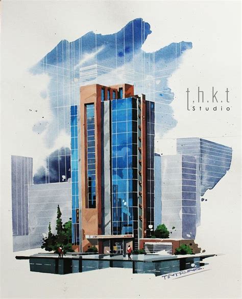 Architecture Drawing Discover Color Sketch by Tintrung on DeviantArt Color Sketch by Tintrung ...