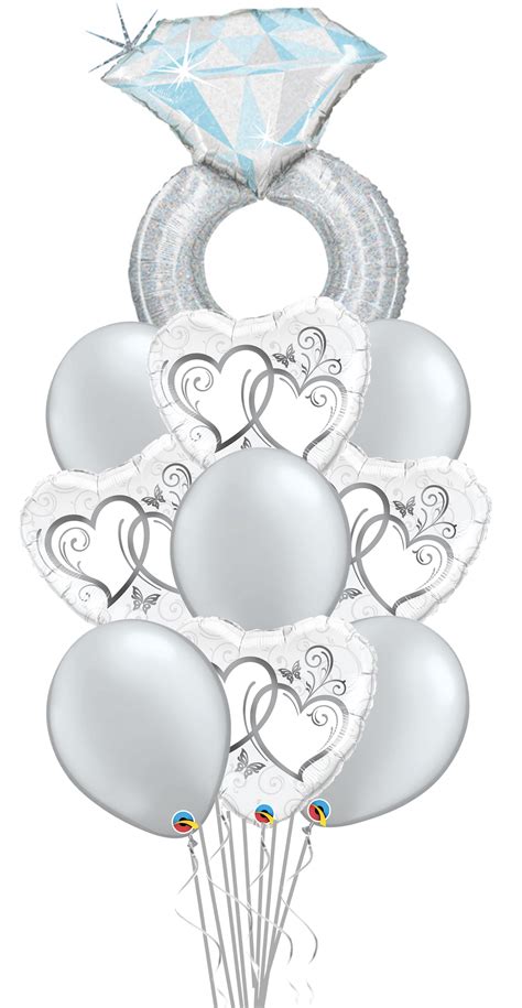 Wedding/Engagement Ring Balloon Bouquet