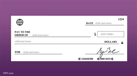 Fake Downloadable Printable Fillable Blank Check Template