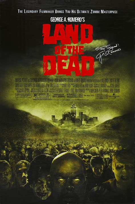 Land of the Dead (2005) | The dead movie, Zombie movies, Horror movie posters