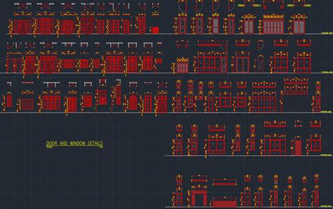 Door And Window Details | | CAD Block And Typical Drawing For Designers