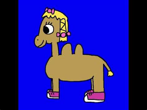 Sally the Camel from Barney in Blue Screen (Animation) - YouTube