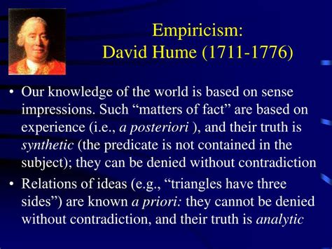 PPT - Empiricism: David Hume (1711-1776) PowerPoint Presentation, free ...