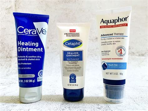 CeraVe Healing Ointment vs Aquaphor vs Cetaphil - The Skincare Enthusiast