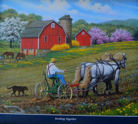 Yep, sat on one of those! | Farm art, Farm paintings, Country art