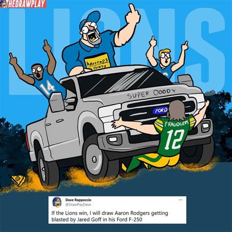 Buh Byeee!!! (Picture courtesy @Drawplaydave Twitter) : r/NFCNorthMemeWar