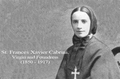 Daily Catholic Quote from St. Frances Xavier Cabrini — Integrated ...