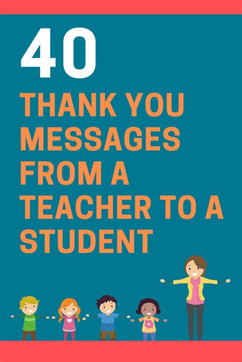 40 Thank You Messages from a Teacher to a Student | FutureofWorking.com