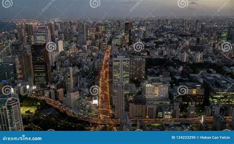 Tokyo Skyline during Sunset As Seen from the Tokyo Tower, Japan ...